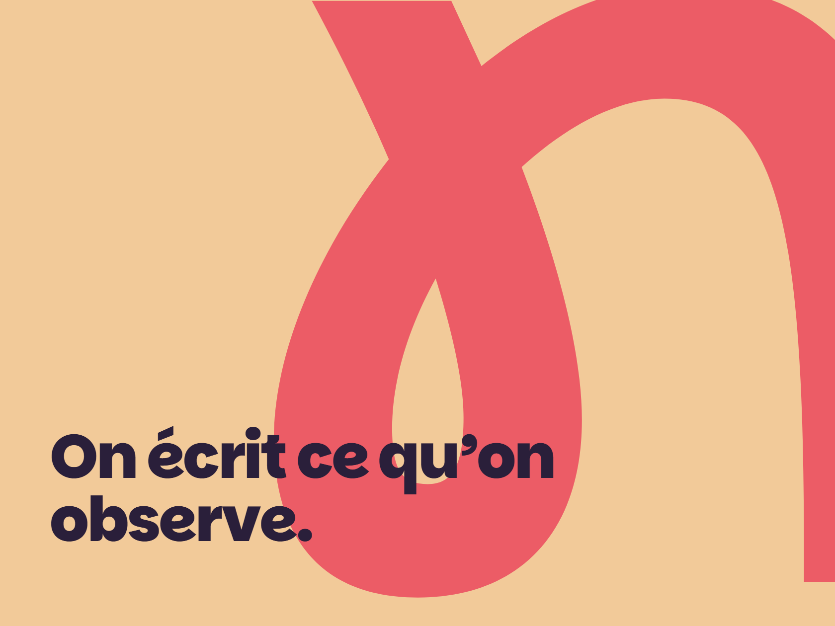 Couverture Timna : On écrit ce qu’on observe