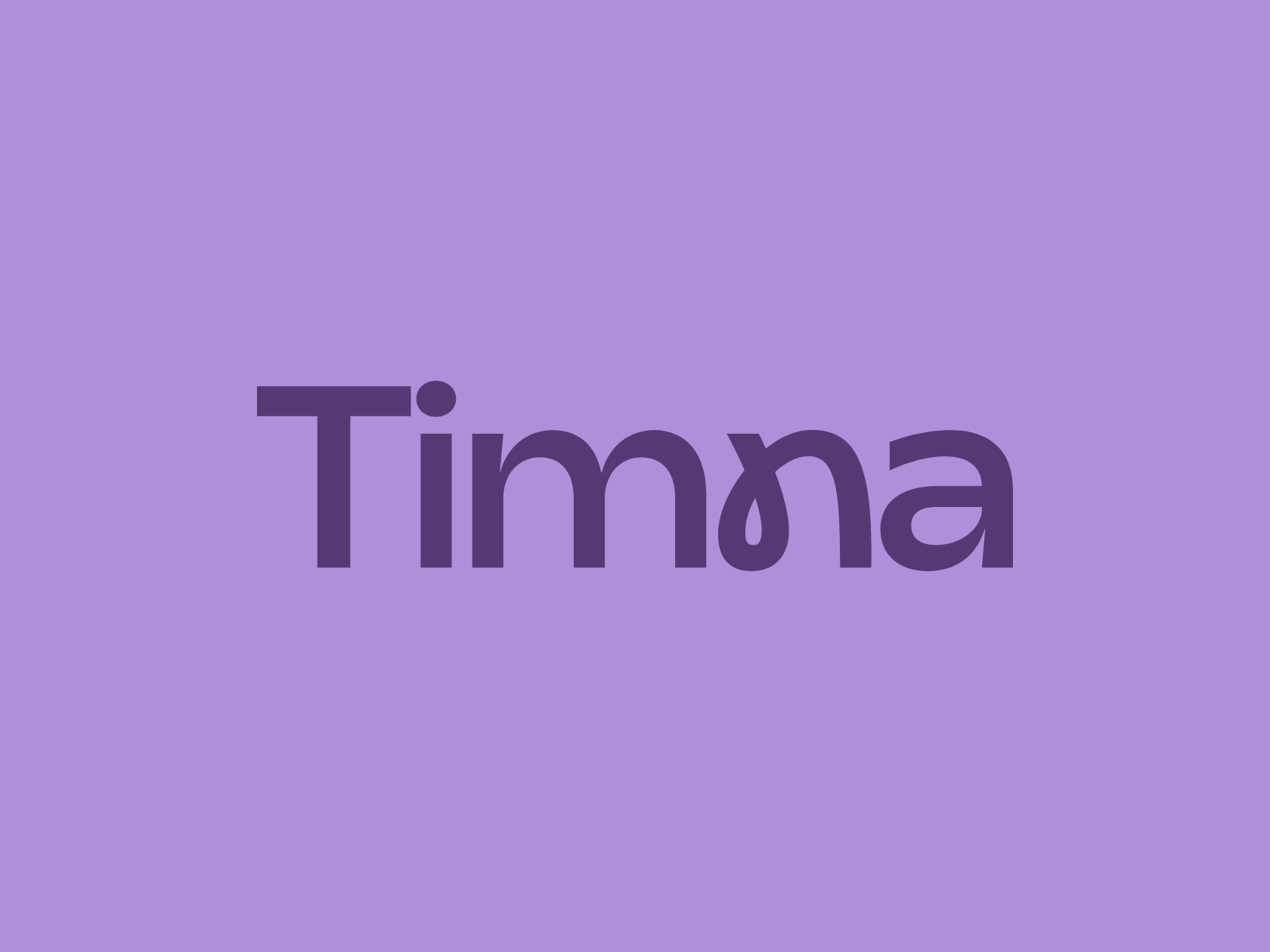 Couverture Timna : logo Timna sur fond lavande