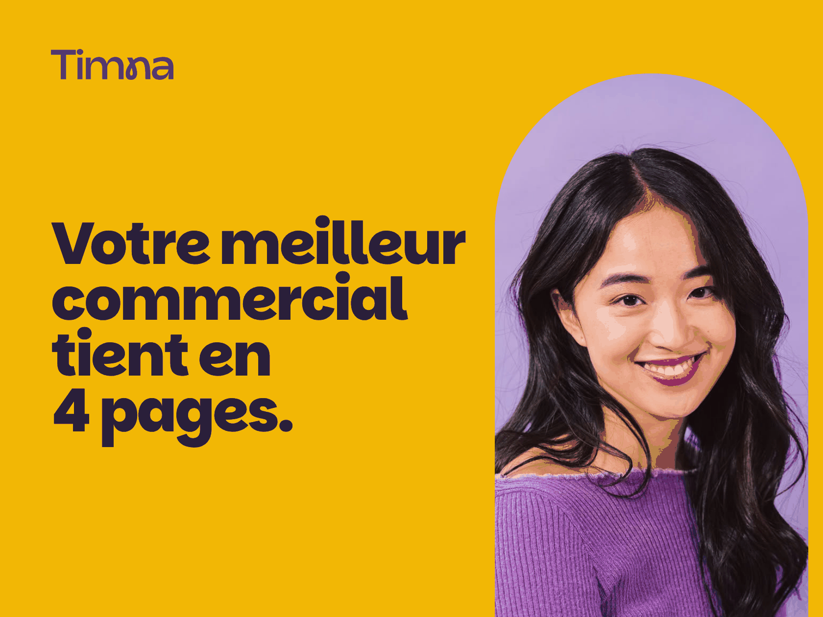 Couverture Timna : Votre meilleur commercial tient en 4 pages